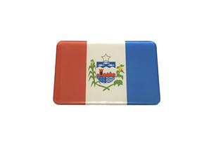 Adesivo resinado da bandeira do estado de Alagoas 5x3 cm