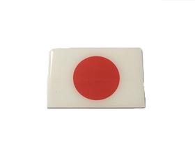 Adesivo resinado da bandeira do Japão 9x6 cm
