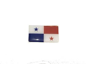 Adesivo resinado da bandeira do Panamá 9x6 cm