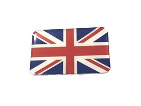 Adesivo resinado da bandeira do Reino Unido 9x6 cm