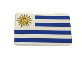 Adesivo resinado da bandeira do uruguai 5x3 cm