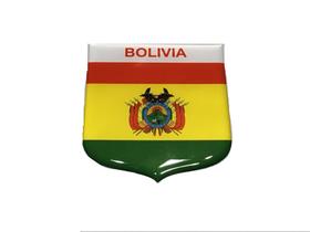 Adesivo resinado em Escudo da bandeira da Bolívia - Mundo Das Bandeiras