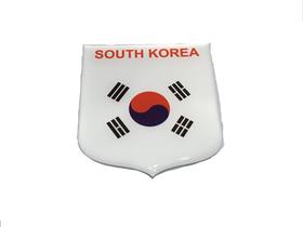 Adesivo resinado em Escudo da bandeira da Coréia do Sul