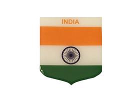 Adesivo Resinado Em Escudo Da Bandeira Da Índia
