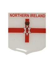 Adesivo Resinado Em Escudo Da Bandeira Da Irlanda Do Norte - Mundo Das Bandeiras