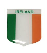 Adesivo Resinado Em Escudo Da Bandeira Da Irlanda