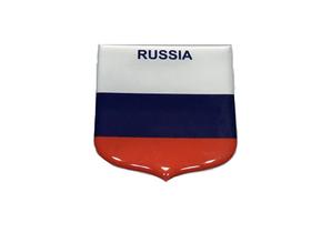 Adesivo resinado em Escudo da bandeira da Rússia - Mundo Das Bandeiras