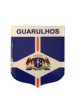 Adesivo Resinado Em Escudo Da Bandeira De Guarulhos - Mundo Das Bandeiras