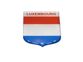 Adesivo resinado em Escudo da bandeira de Luxemburgo