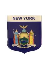 Adesivo Resinado Em Escudo Da Bandeira De Nova Iorque Estado