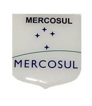 Adesivo Resinado Em Escudo Da Bandeira Do Mercosul - Mundo Das Bandeiras