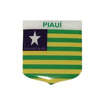 Adesivo Resinado Em Escudo Da Bandeira Do Piauí