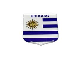 Adesivo resinado em Escudo da bandeira do Uruguai