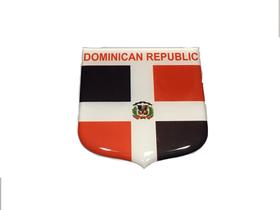 Adesivo resinado em Escudo da bandeira República Dominicana