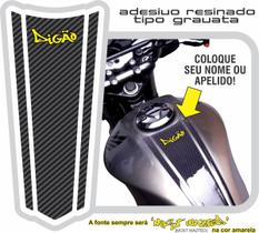 Adesivo Resinado Faixa 'gravata' Fibra Carbono Com Seu Nome! Adesivo Resinado Faixa 'gravata' Fibra Carbono Com Seu Nome!