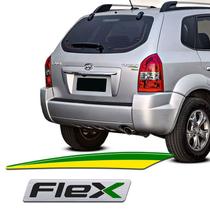 Adesivo Resinado Flex + Bandeira Para Hyundai Tucson Brasil