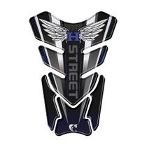 Adesivo Resinado Protetor De Tanque Moto qualquer moto Honda Azul Adesivo Resinado Protetor De Tanque Moto qualquer moto Honda Azul