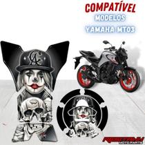 Adesivo Resinado Protetor Tanque Moto Tank Pad Mt03 C/ Bocal