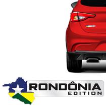 Adesivo Resinado Rondônia Edition Emblema Universal Cromado Adesivo Resinado Rondônia Edition Emblema Universal Cromado