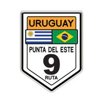 Adesivo Resinado Uruguay Punta del Este Ruta 9 6,2x8cm Adesivo Resinado Uruguay Punta del Este Ruta 9 6,2x8cm