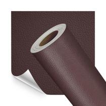 Adesivo Revestimento em material sintético Marrom Escuro 50x137cm Adesivo Revestimento em material sintético Marrom Escuro 50x137cm