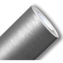 Adesivo Revestimento Vinil Aço Escovado Grafite Inox Texturizado Premium Geladeira Móveis 7,5mX50cm Adesivo Revestimento Vinil Aço Escovado Grafite Inox Texturizado Premium Geladeira Móveis 7,5mX50cm