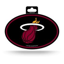 Adesivo Rico Industries NBA Miami Heat Oval 8,9 cm x 12,7 cm