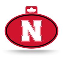 Adesivo Rico Industries NCAA Nebraska Cornhuskers Oval