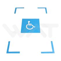 Adesivo S.I.A 80x120cm Vazado - Módulo De Referência NBR 9050