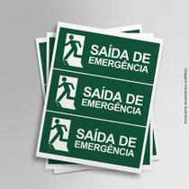 Adesivo Saída de Emergência Adesivo Saída de Emergência