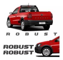 Adesivo Saveiro Robust Kit Faixas Laterais E Tampa Grafite