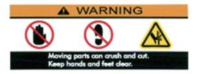Adesivo Sea Doo Da Tampa Hidrojato Warning Moving Parts