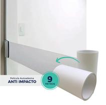 Adesivo Segurança Jateado Anti Trombrada Porta Blindex Vidro - 0,10x9m - IMPRIMAX