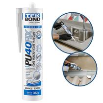 Adesivo Selante Multiuso PU40 Fix Branco 387g Construção