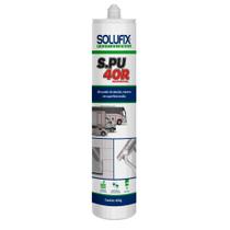 Adesivo Selante Silicone Híbrido 400g Solufix S.PU40R Preto