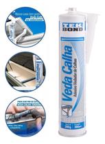 Adesivo Selante Veda Calha Alumínio Tekbond Emenda E Vedação Resistente a Água e Óleo Adesivo Selante Veda Calha Alumínio Tekbond Emenda E Vedação Resistente a Água e Óleo