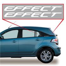Adesivo sem resina emblema lateral effect onix agile prisma prata