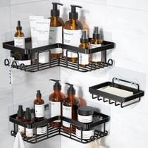 Adesivo Shower Caddy YASONIC Corner com suporte de sabonete, pacote com 3 Adesivo Shower Caddy YASONIC Corner com suporte de sabonete, pacote com 3