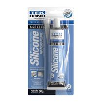 Adesivo Silicone Acético 50G Transparente Blister Tekbond Unica Adesivo Silicone Acético 50G Transparente Blister Tekbond Unica