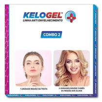 Adesivo silicone anti-sinais região testa+ olhos 2un kelogel Adesivo silicone anti-sinais região testa+ olhos 2un kelogel