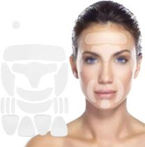 Adesivo Silicone Antirrugas Para Rosto Que Estimula Elastina E Colágeno Kit Estética Natural 16u