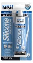 Adesivo Silicone Cola Selante Acético Transparente Alta Aderência Multiuso Tekbond 50g