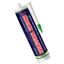 Adesivo Silicone Estrutural Preto 400Gr Preto