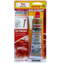 Adesivo Silicone Neutro Vermelho Neoklon 50g - Ideal para Superfícies Quentes Adesivo Silicone Neutro Vermelho Neoklon 50g - Ideal para Superfícies Quentes