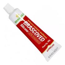 Adesivo Siliconte para Junta Motor Vermelho 50g Brascola