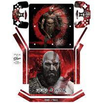 Adesivo Skin Playstation Ps4 Slim + Controles God Of War