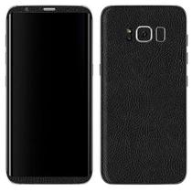 Adesivo Skin Premium - Couro Preto Samsung Galaxy S8