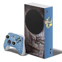 Adesivo Skin Xbox Series S E Dois Controles Fallout B1