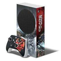 Adesivo Skin Xbox Series S E Dois Controles Gears Of War B1