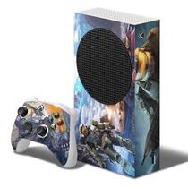 Adesivo Skin Xbox Series S E Dois Controles Halo B1